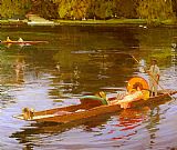 Famous Thames Paintings - Boating On The Thames